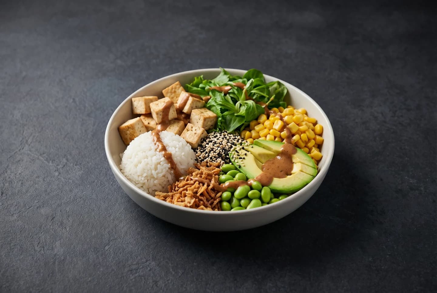 Spicy Tofu Poke Bowl